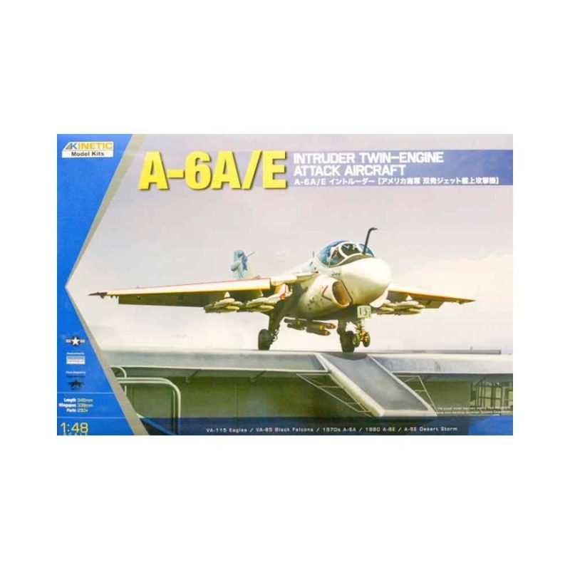 1/48 A-6A/E Intruder Twin-engine Attack Aircraft Kinetic 48034 1/48 A-6A/E Intruder Twin-engine Attack Aircraft Kinetic 48034