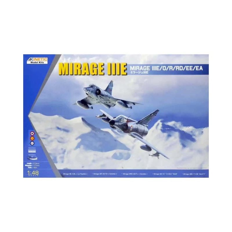1/48 Mirage IIIE/O/R/RD/EE/EA Kinetic 48050 1/48 Mirage IIIE/O/R/RD/EE/EA Kinetic 48050