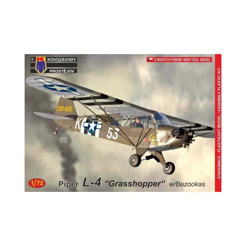1/72 Piper L-4 Grasshopper with Bazookas Kovozavody Prostejov 72190 1/72 Piper L-4 Grasshopper with Bazookas Kovozavody Prostejov 72190