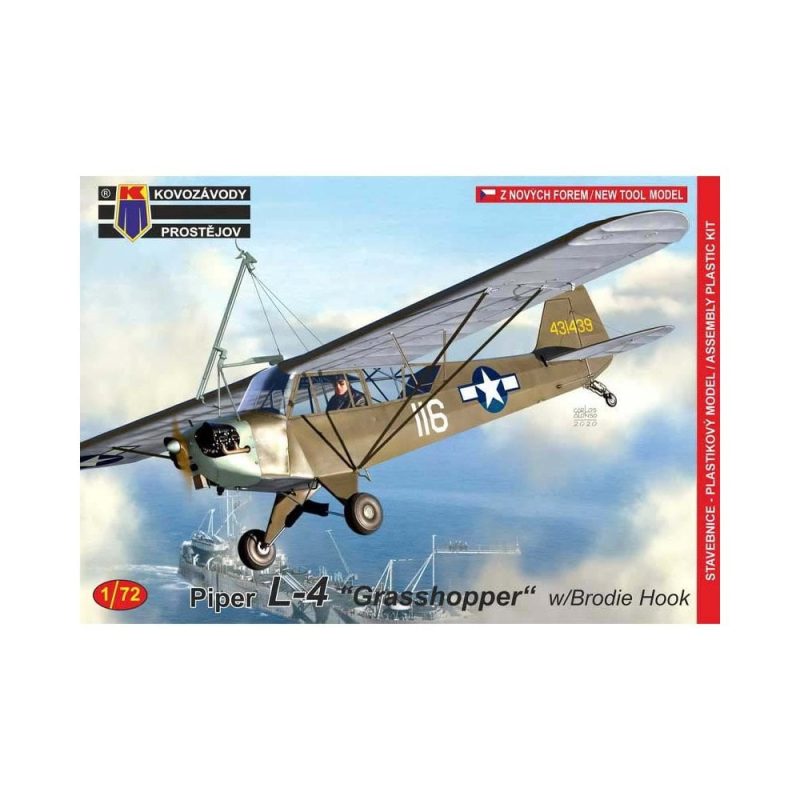 1/72 Piper L-4 Grasshopper with Brodie Hook Kovozavody Prostejov 72191 1/72 Piper L-4 Grasshopper with Brodie Hook Kovozavody Prostejov 72191