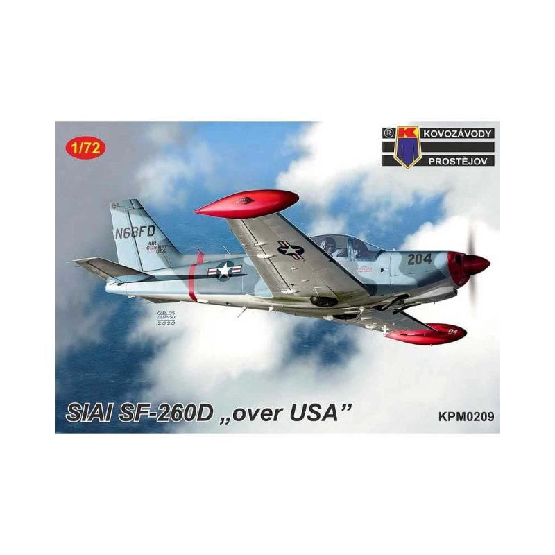 1/72 SIAI SF-260D Over USA Kovozavody Prostejov 72209 1/72 SIAI SF-260D Over USA Kovozavody Prostejov 72209
