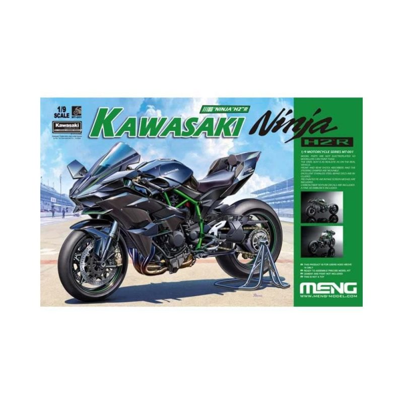 1/9 Kawasaki Ninja H2R Meng Model MT-001 1/9 Kawasaki Ninja H2R Meng Model MT-001