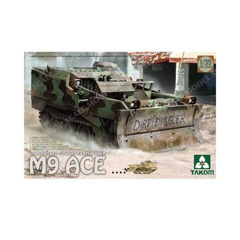 Takom M9 ACE U.S. Armoured Combat Earthmover (1/35) 02020 Takom M9 ACE U.S. Armoured Combat Earthmover (1/35) 02020