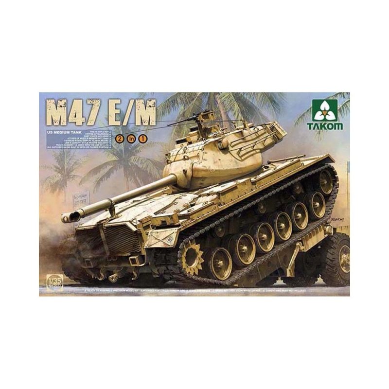 Takom US Medium Tank M47E/M 2 in 1 (1/35) 02072 Takom US Medium Tank M47E/M 2 in 1 (1/35) 02072