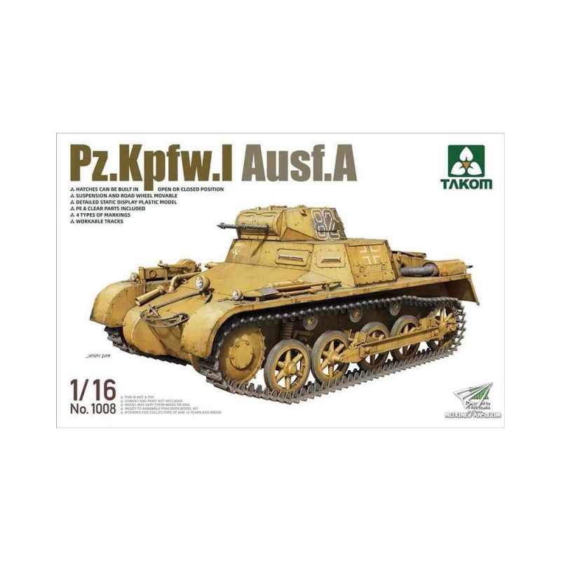 Takom Pz.Kpfw.I Ausf.A (1/16) 01008 Takom Pz.Kpfw.I Ausf.A (1/16) 01008