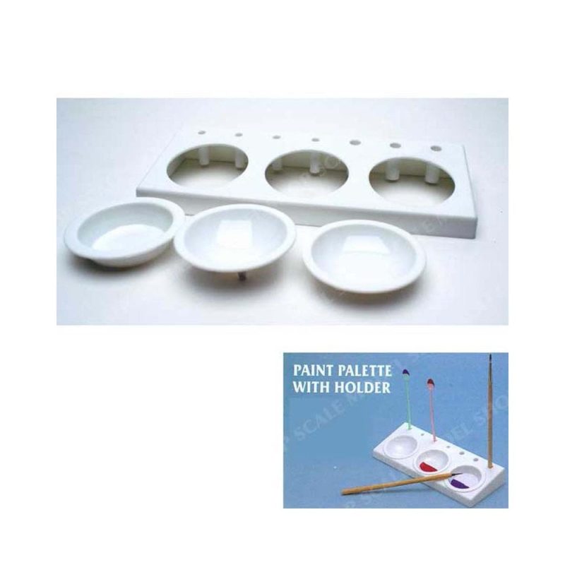 Paint Palette with Holder Trumpeter 09960 Paint Palette with Holder Trumpeter 09960