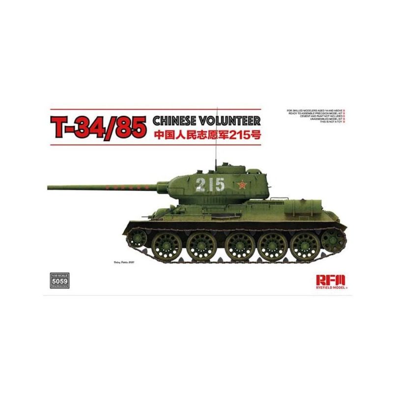 1/35 T-34/85 No.183 Factory Chinese Volunteer Rye Field Models RM5059