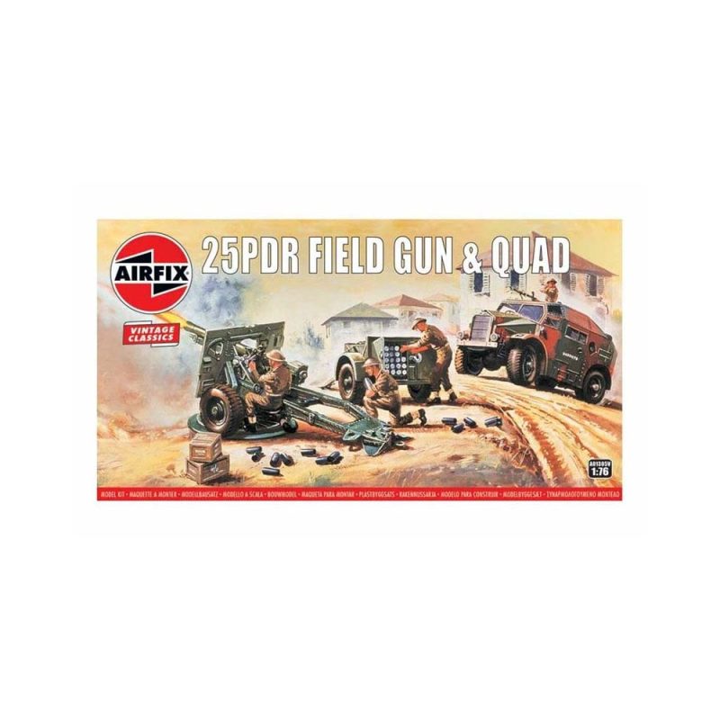 Airfix 25PDR Field Gun Quad (1/76) A01305 Airfix 25PDR Field Gun Quad (1/76) A01305