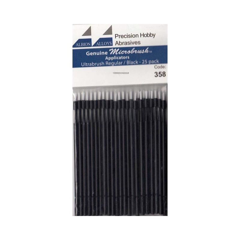 Albion Alloys Microbrush Black Regular (25pk) 358 Albion Alloys Microbrush Black Regular (25pk) 358