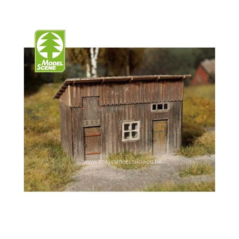 1/87 - HO - Wooden Shed (Kit) Model Scene 98506 1/87 - HO - Wooden Shed (Kit) Model Scene 98506