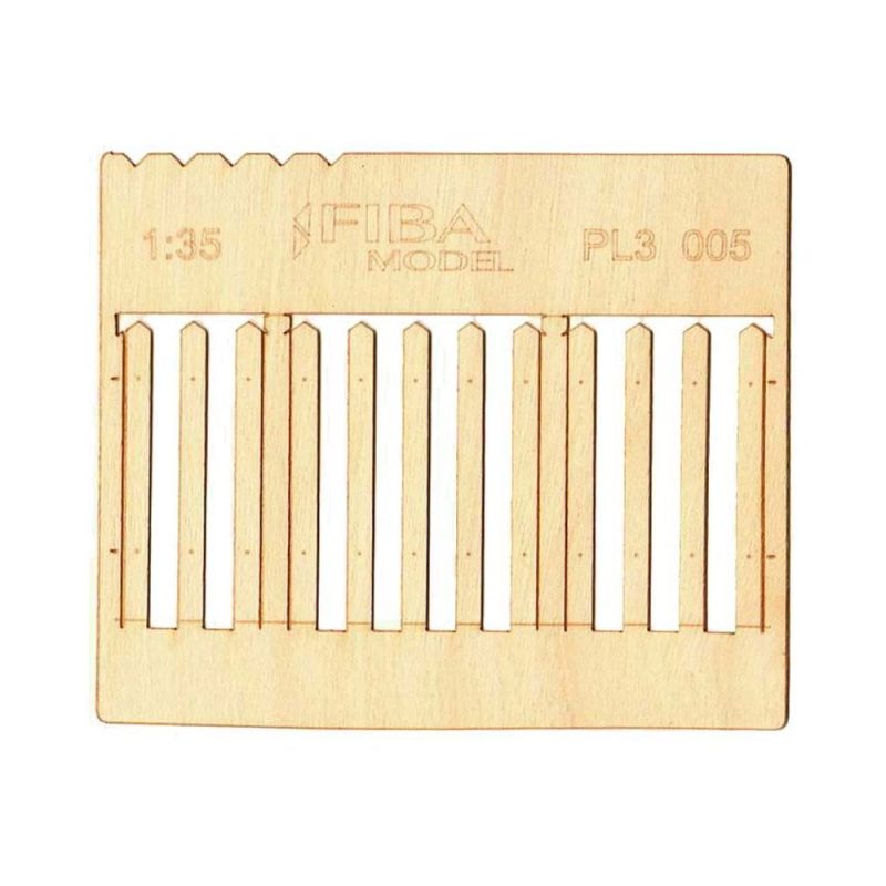 Picket Fence Medium Plank (2pcs) Model Scene PL3-005 Picket Fence Medium Plank (2pcs) Model Scene PL3-005