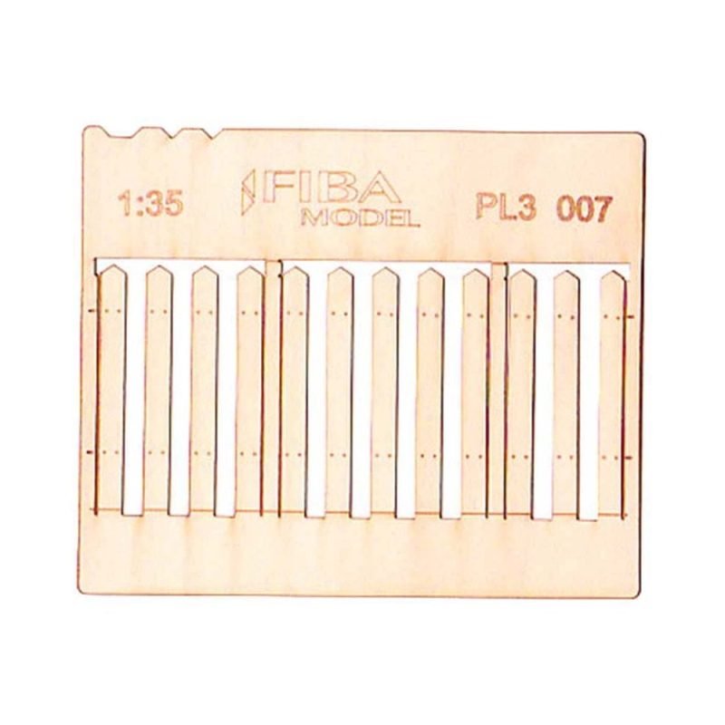 Stockade Fence Boards Standard Size (2pcs) Model Scene PL3-007 Stockade Fence Boards Standard Size (2pcs) Model Scene PL3-007