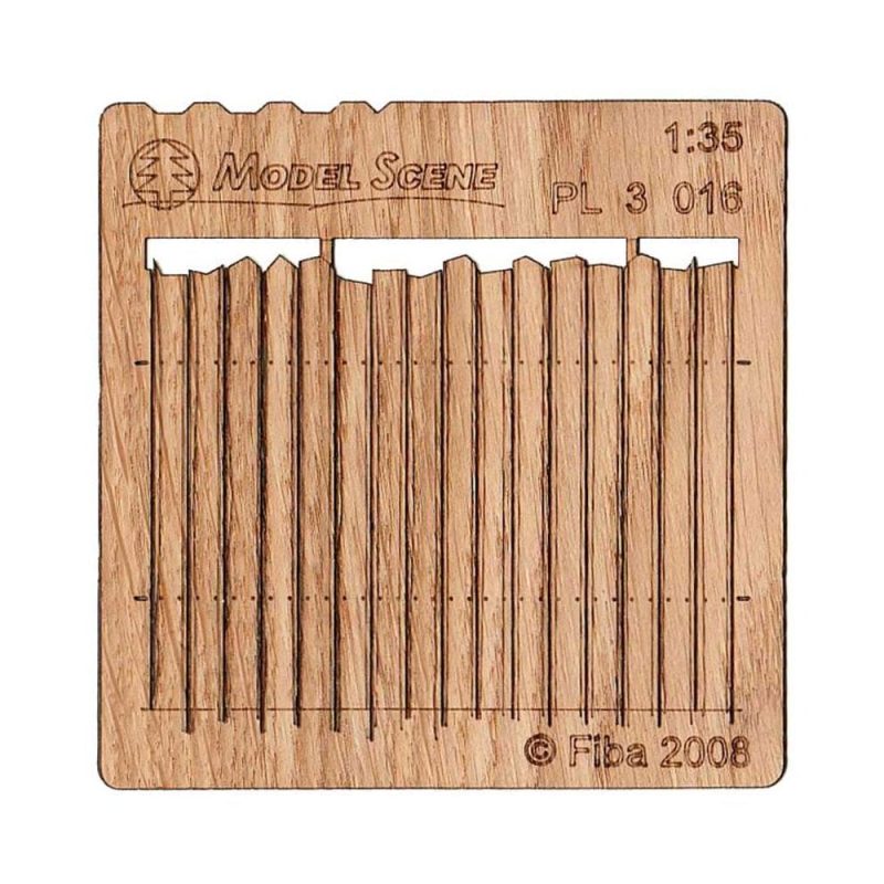 Wooden Fence Irregular Cut I (2pcs) Model Scene PL3-016 Wooden Fence Irregular Cut I (2pcs) Model Scene PL3-016