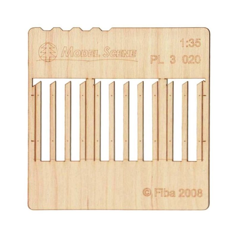 Stockade Fence Boards Standard Size (2pcs) Model Scene PL3-020 Stockade Fence Boards Standard Size (2pcs) Model Scene PL3-020