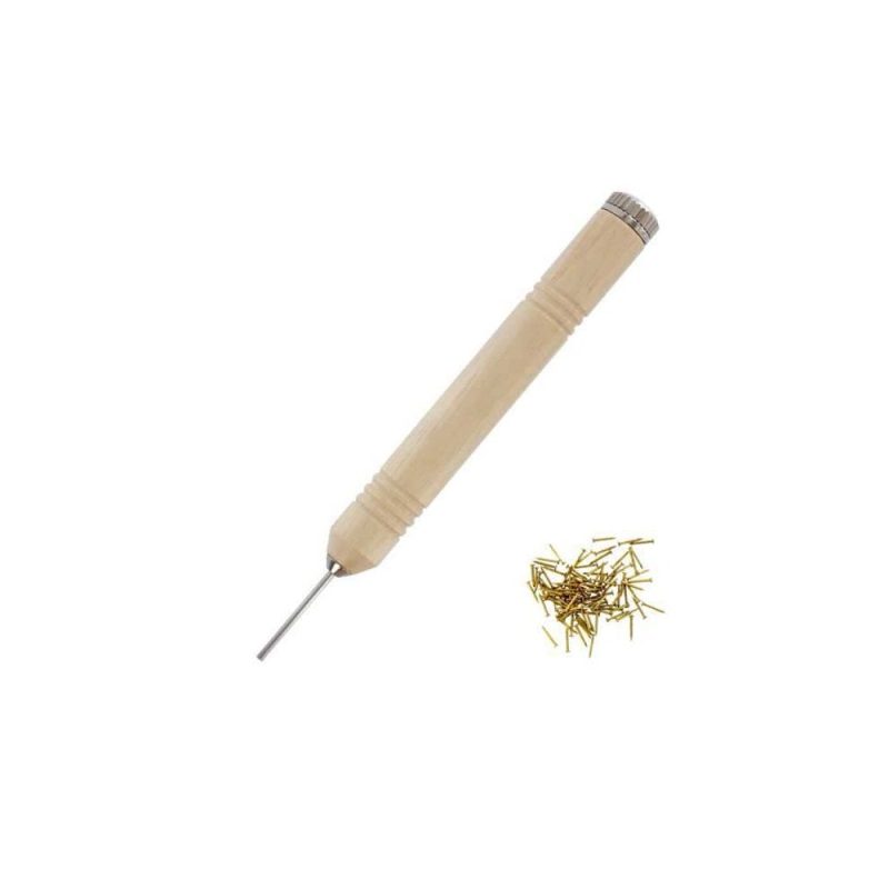 Pen Grip Pin Pusher with 100 7.5mm Brass Pins Modelcraft PPU8174G