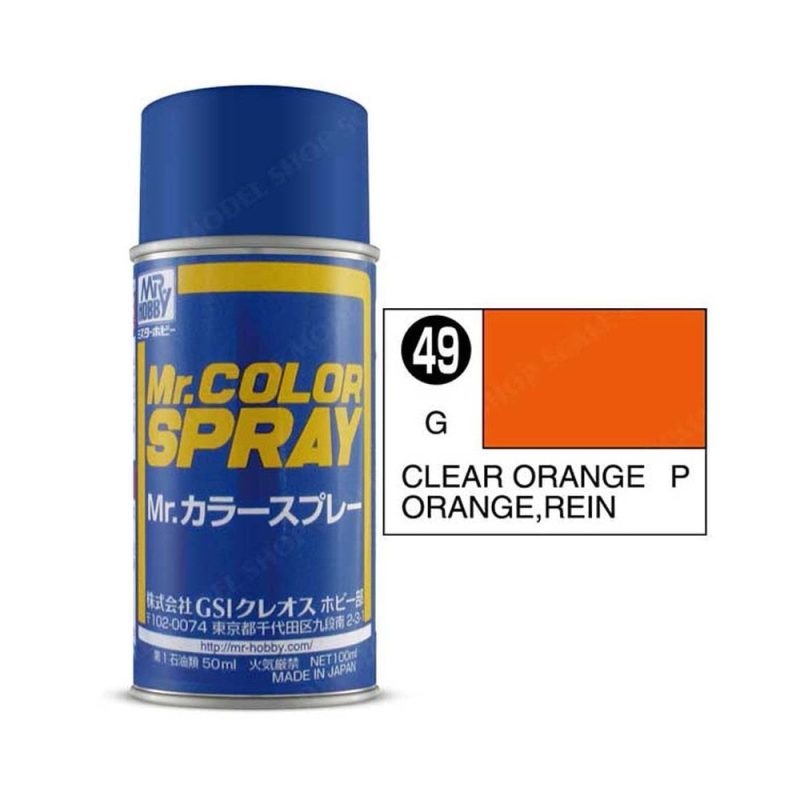 100ml Clear Orange Mr Color Spray S-049