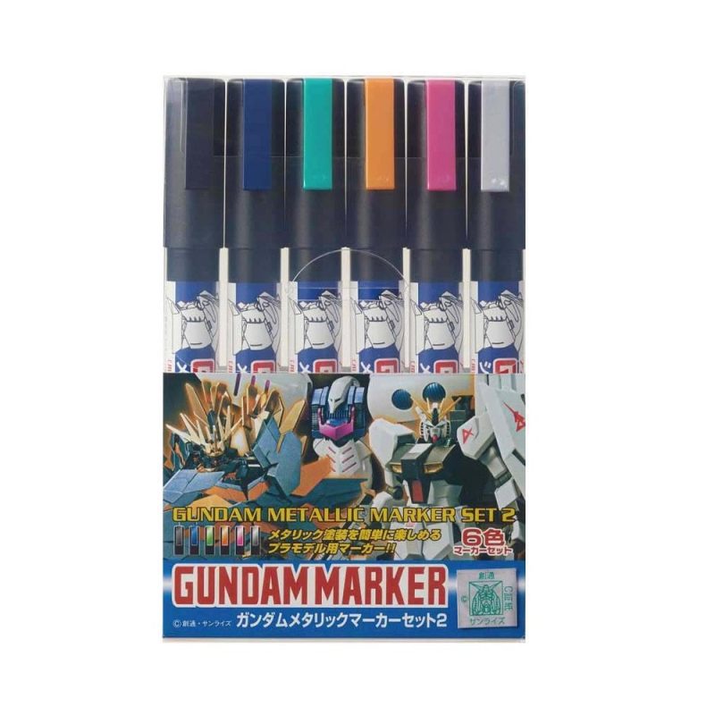 Mr Hobby - Gundammarker Metallic Marker Set 2 GMS-125 Mr Hobby - Gundammarker Metallic Marker Set 2 GMS-125