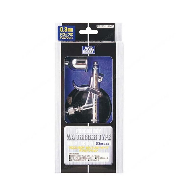 Mr Hobby - Mr Procon Boy WA Trigger Airbrush (0.3mm) | PS-275 Mr Hobby - Mr Procon Boy WA Trigger Airbrush (0.3mm) | PS-275