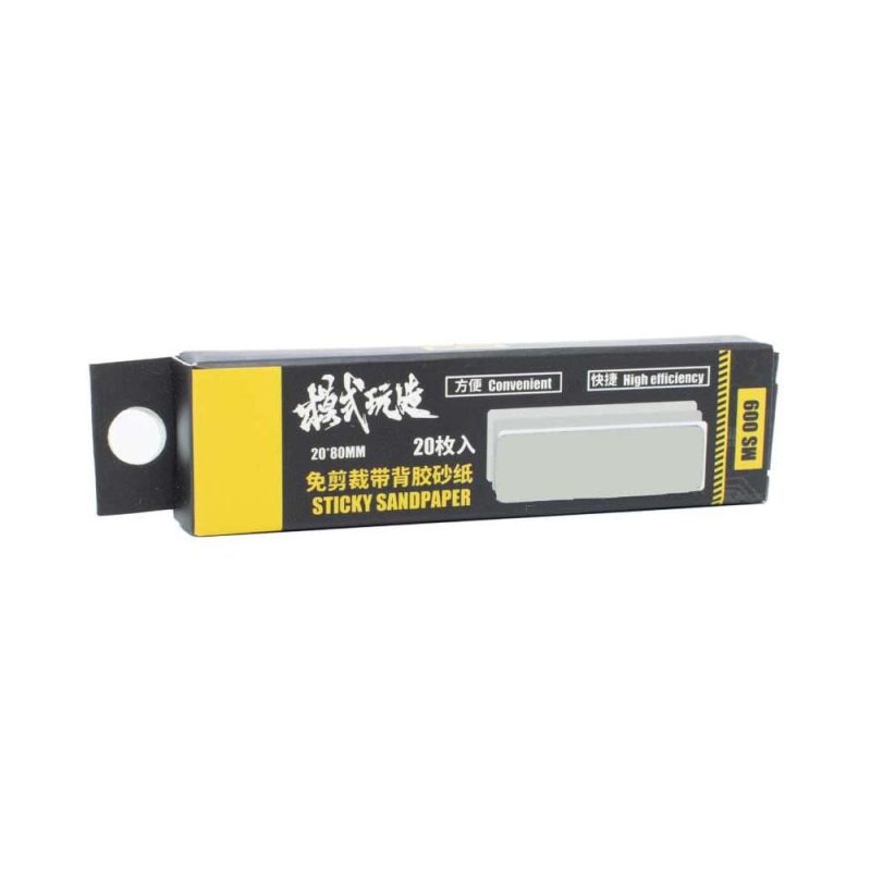 Selfadhesive Sandpaper #800 (20 x 80 mm, 20 sheets) Selfadhesive Sandpaper #800 (20 x 80 mm, 20 sheets)