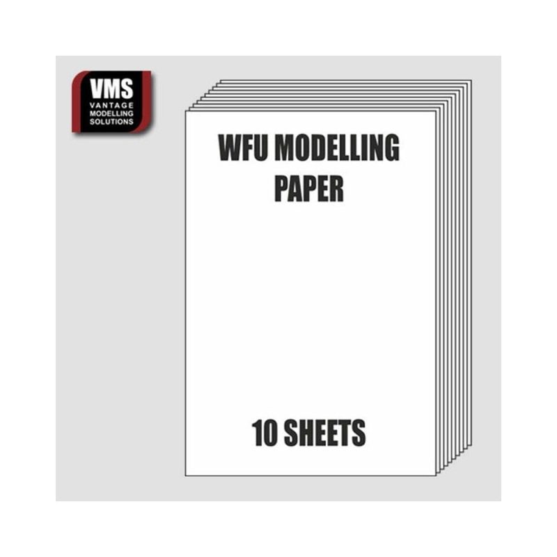 VMS 10X Sheets Modelling Paper For Paper Shaper Product VMS.WFU