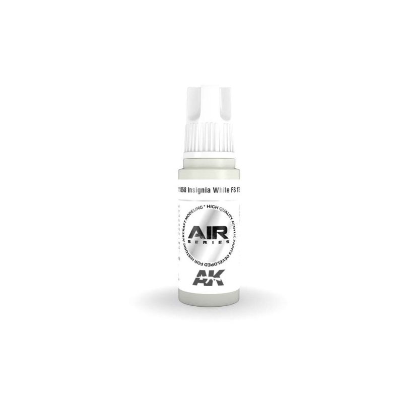 AK Interactive Insignia White FS 17875 3rd Gen Aircraft Series (17ml) AK-11868 AK Interactive Insignia White FS 17875 3rd Gen Aircraft Series (17ml) AK-11868