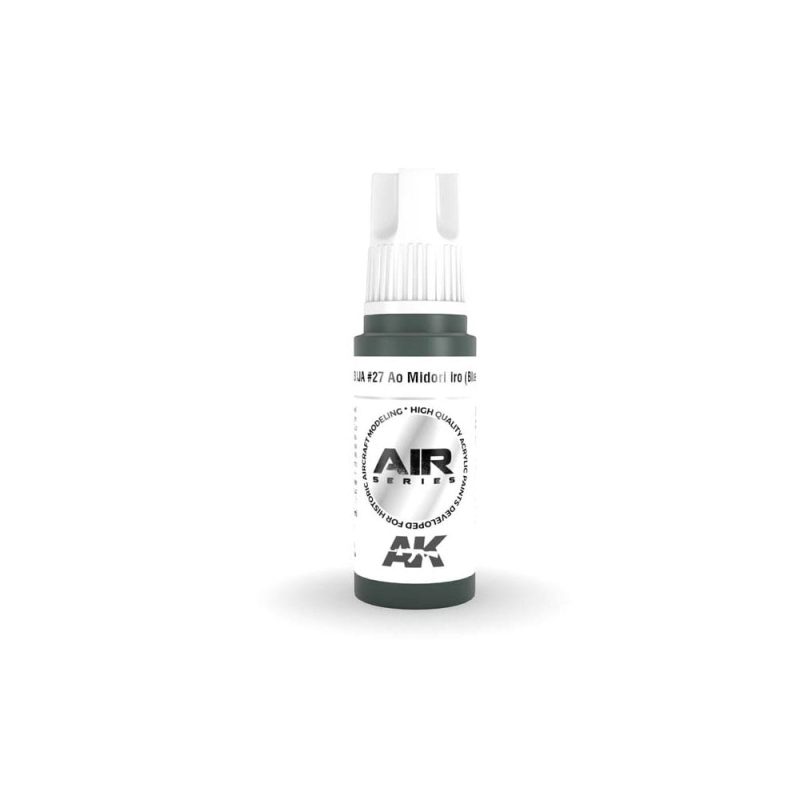 AK Interactive IJA #27 Ao Midori iro (Blue-Green) 3rd Gen Aircraft Series (17ml) AK-11903 AK Interactive IJA #27 Ao Midori iro (Blue-Green) 3rd Gen Aircraft Series (17ml) AK-11903
