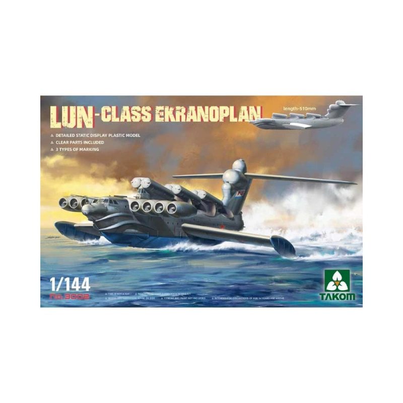 Takom Lun-Class Ekranoplan Soviet Ground Effect Vehicle (1/144) 3002 Takom Lun-Class Ekranoplan Soviet Ground Effect Vehicle (1/144) 3002