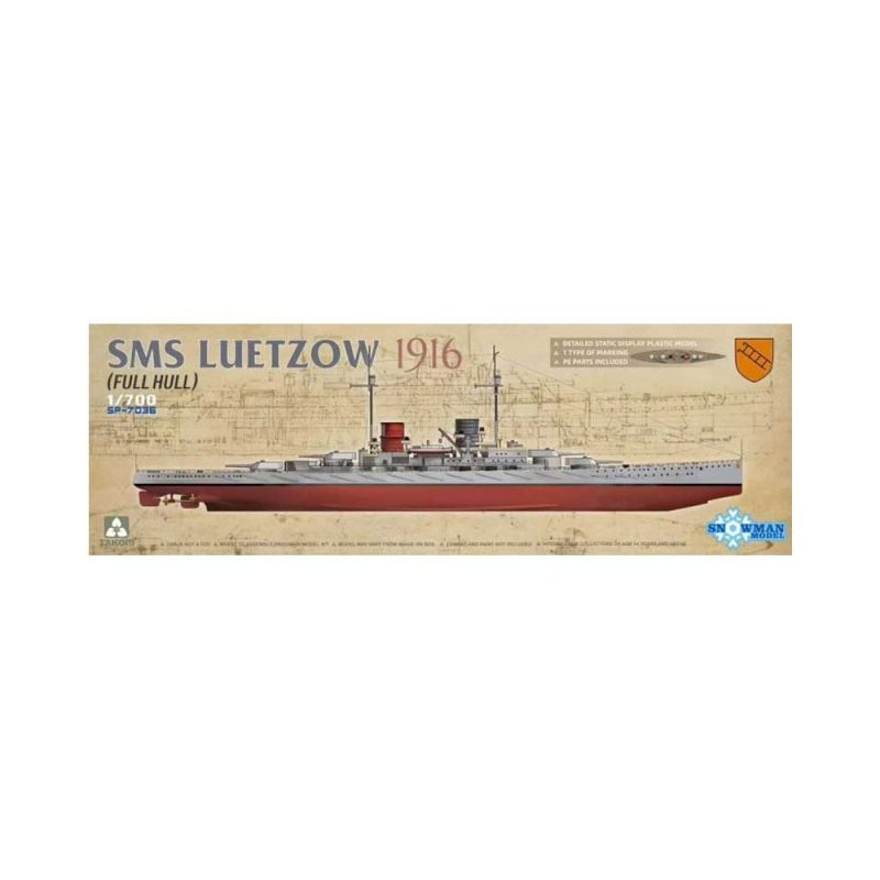 1/700 SMS Luetzow 1916 Full Hull Takom SP7036 1/700 SMS Luetzow 1916 Full Hull Takom SP7036