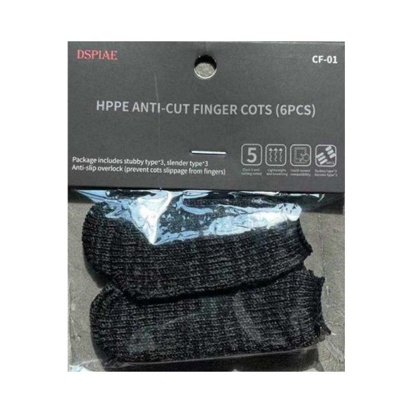 DSPIAE 6x HPPE Anti-cut Finger Cots CF-01