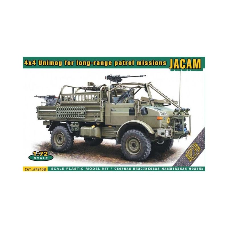 1/72 JACAM 4x4 Unimog For Long-Range Patrol Missions ACE Models 72458 1/72 JACAM 4x4 Unimog For Long-Range Patrol Missions ACE Models 72458