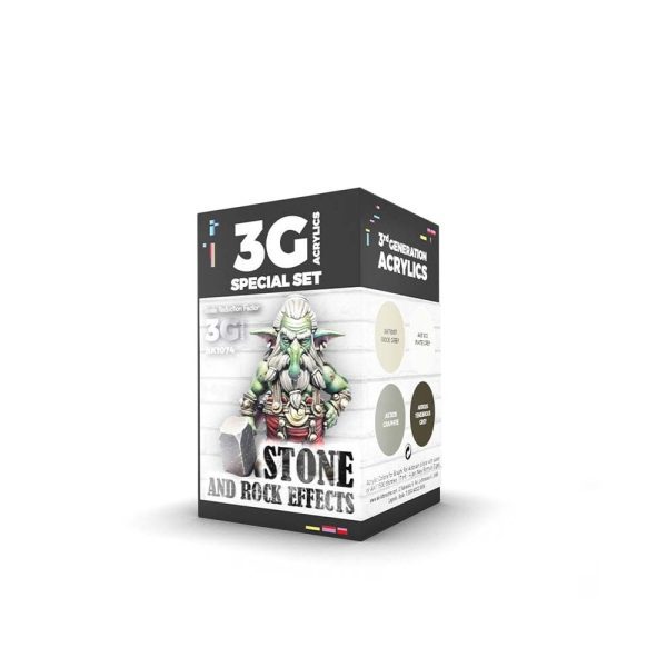 AK Interactive Wargame Color Set Stone And Rock Effects AK-1074 AK Interactive Wargame Color Set Stone And Rock Effects AK-1074