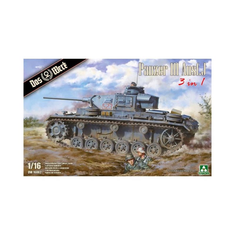 Das Werk Panzer III Ausf.J 3 in 1 (1/16) DW16002 Das Werk Panzer III Ausf.J 3 in 1 (1/16) DW16002