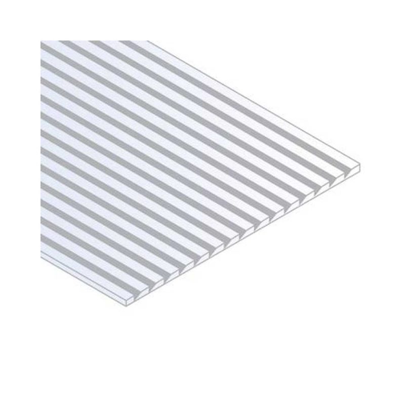 Evergreen White Novelty Siding Sheet (.040") EG4083