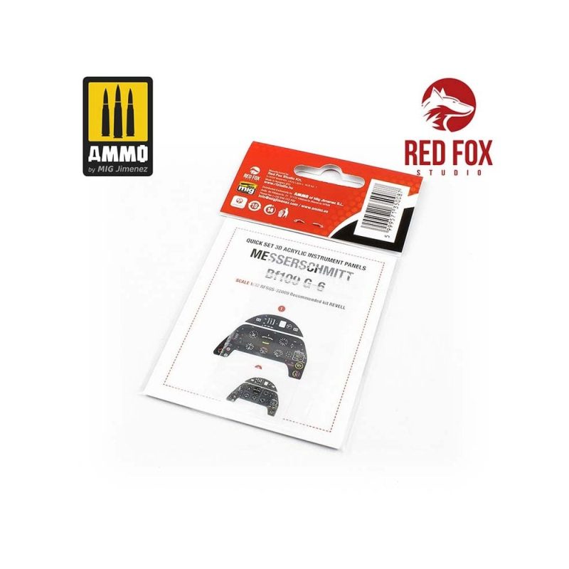 1/32 Messerschmitt Bf 109G-6 (for Revell kit) Red Fox Studio SQS-32009 1/32 Messerschmitt Bf 109G-6 (for Revell kit) Red Fox Studio SQS-32009