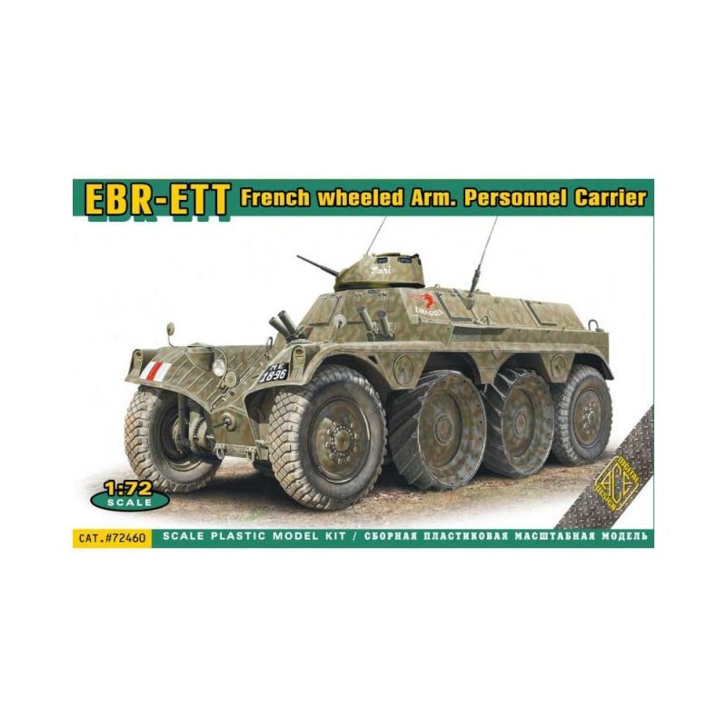 1/72 EBR-ETT French wheeled Army. Personnel Carrier ACE Models 72460 1/72 EBR-ETT French wheeled Army. Personnel Carrier ACE Models 72460