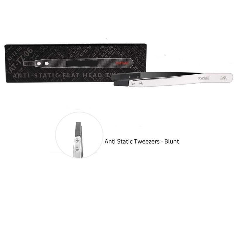 DSPIAE Anti-Static Tweezers - Blunt AT-TZ06 DSPIAE Anti-Static Tweezers - Blunt AT-TZ06