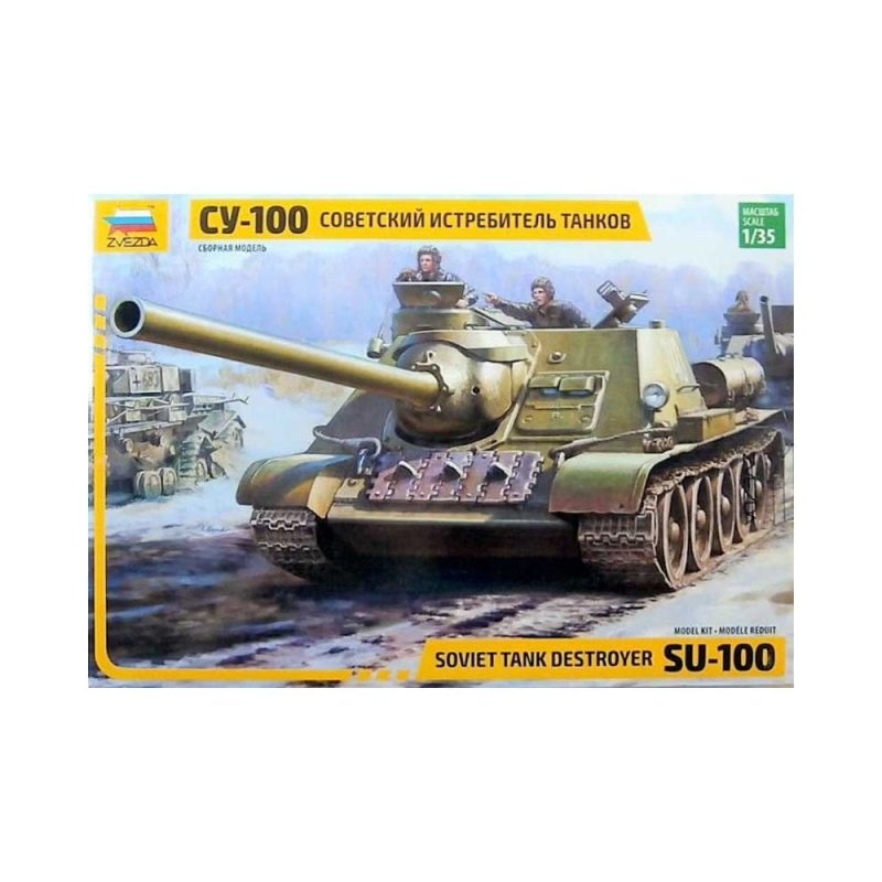 Zvezda SU-100 Soviet Tank Destroyer (1/35) 3688 Zvezda SU-100 Soviet Tank Destroyer (1/35) 3688