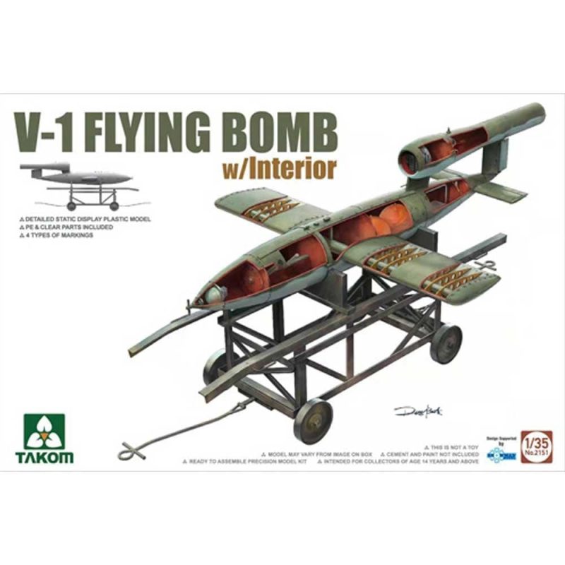 Takom V-1 Flying Bomb with Interior (1/35) 02151 Takom V-1 Flying Bomb with Interior (1/35) 02151