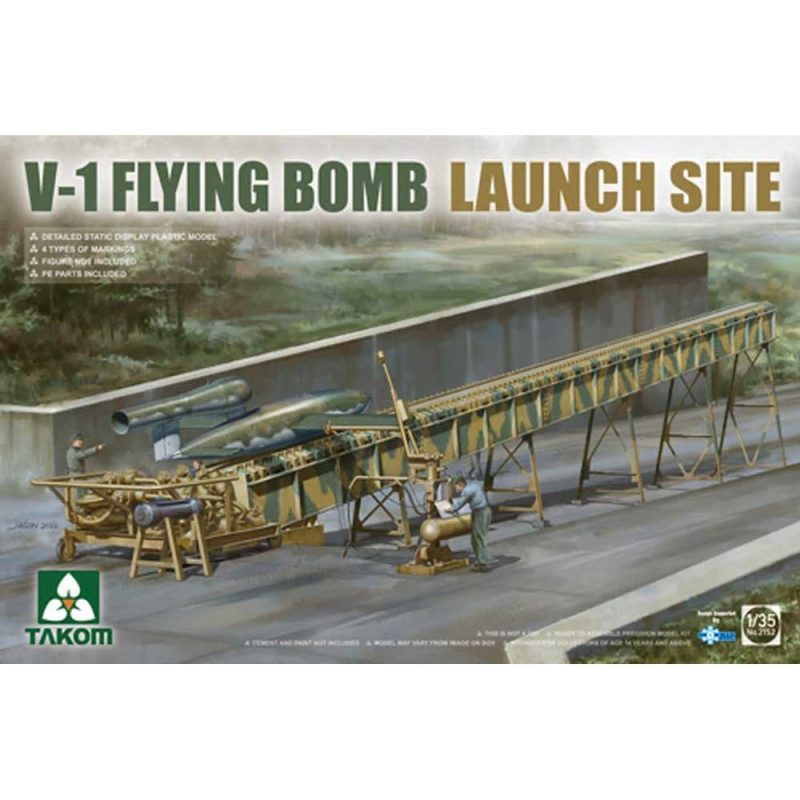1/35 V-1 Flying Bomb Launch Site Takom 02152 1/35 V-1 Flying Bomb Launch Site Takom 02152