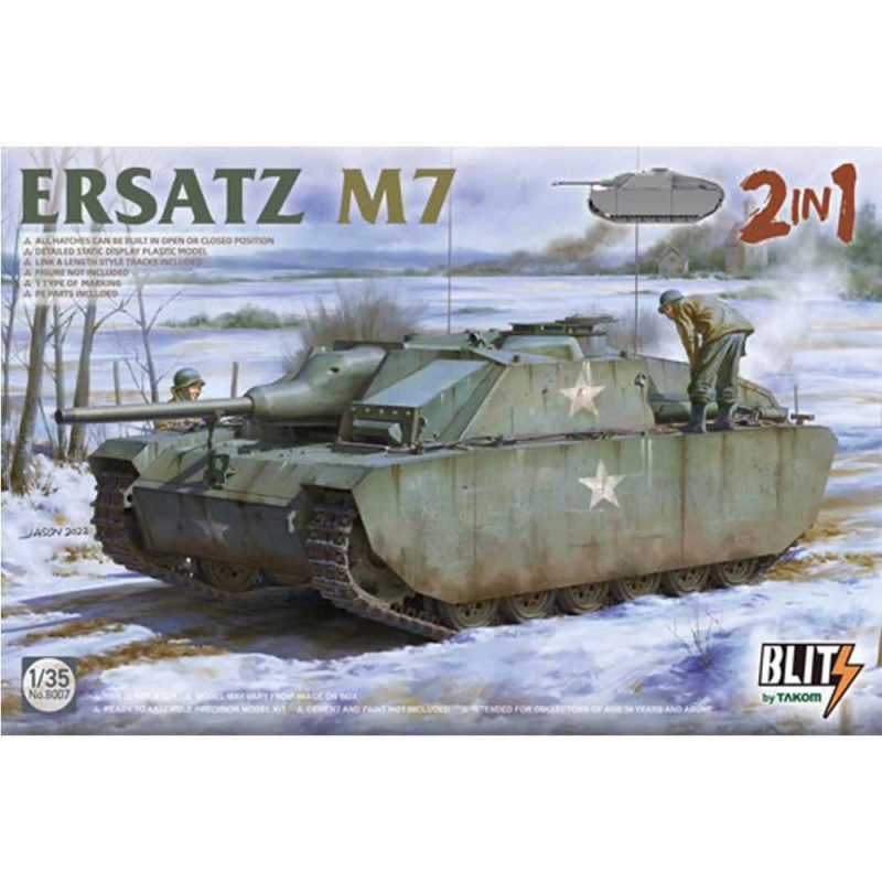 1/35 Ersatz M7 2 in 1 Takom 08007 1/35 Ersatz M7 2 in 1 Takom 08007