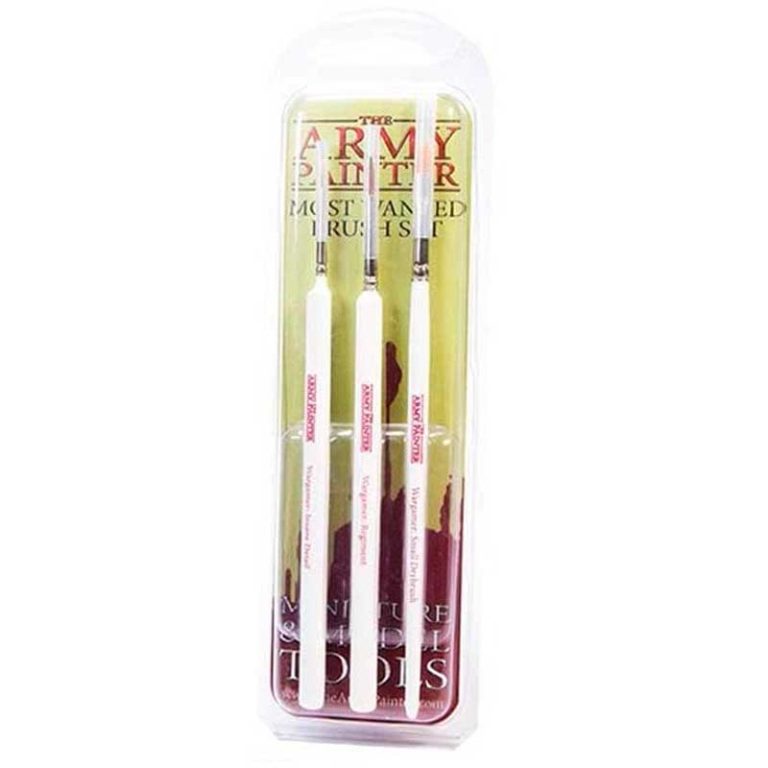 The Army Painter Starter Set - Wargamers Most Wanted Brush Set TL5043P The Army Painter Starter Set - Wargamers Most Wanted Brush Set TL5043P