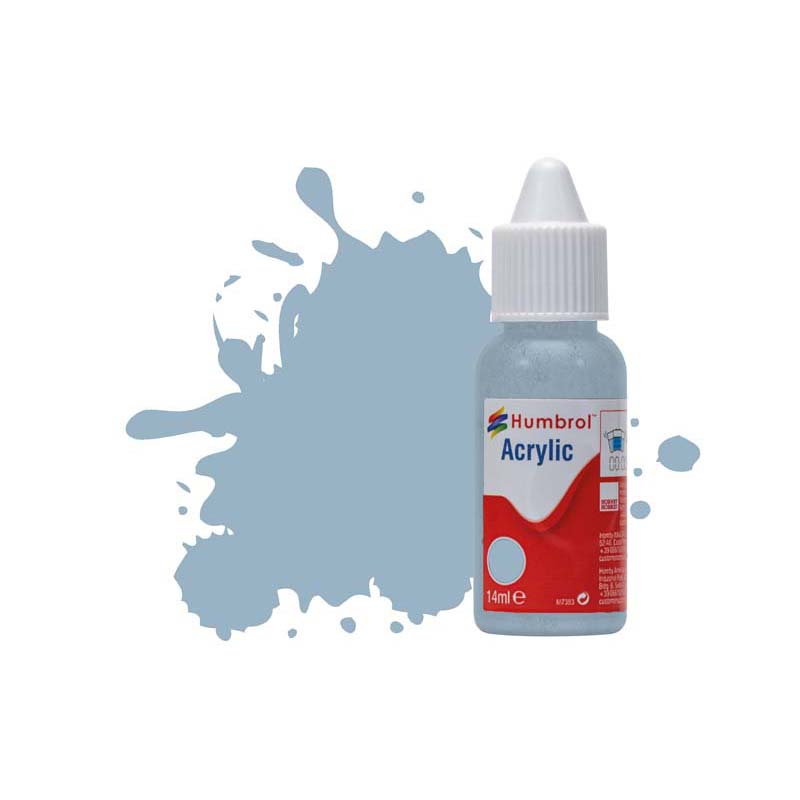 Humbrol Acrylic No.128 US Compass Grey Matt (14ml) DB0128