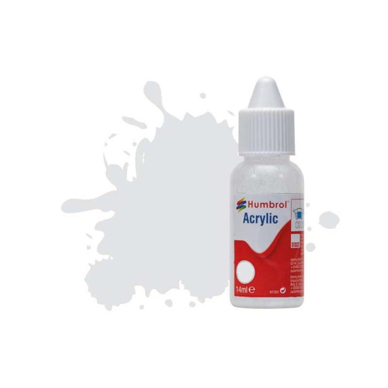 Humbrol Acrylic No 196 Light Grey Satin (14ml) DB0196