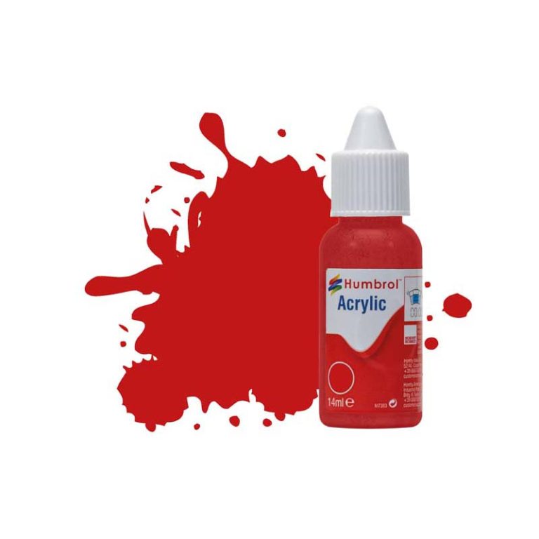 Humbrol Acrylic No 220 Italian Red Gloss (14ml) DB0220