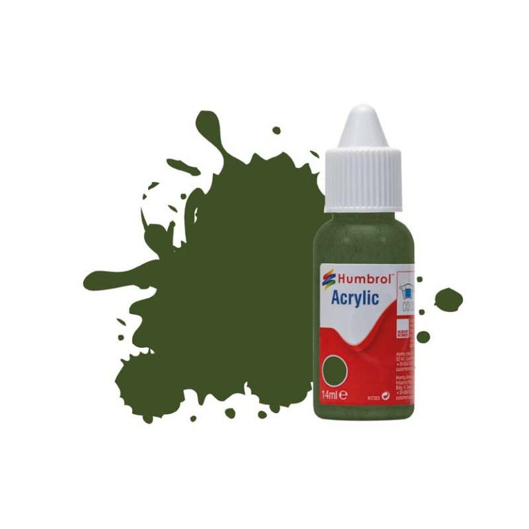 Humbrol Acrylic No.242 RLM71 Dunkelgrun Matt (14ml) DB0242