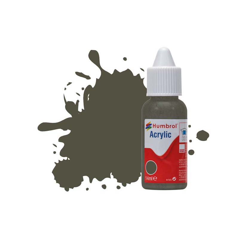 Humbrol Acrylic No.253 RLM83 Dunkel-Grun Matt (14ml) DB0253