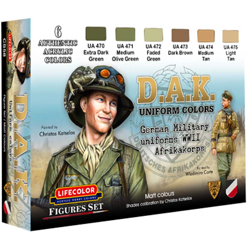 LifeColor DAK Uniform WWII Set CS58