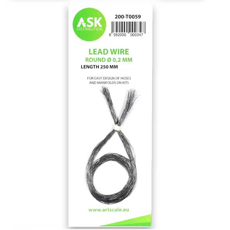Lead Wire - Round 0,2mm X 250mm ASK 200-T0059 Lead Wire - Round 0,2mm X 250mm ASK 200-T0059