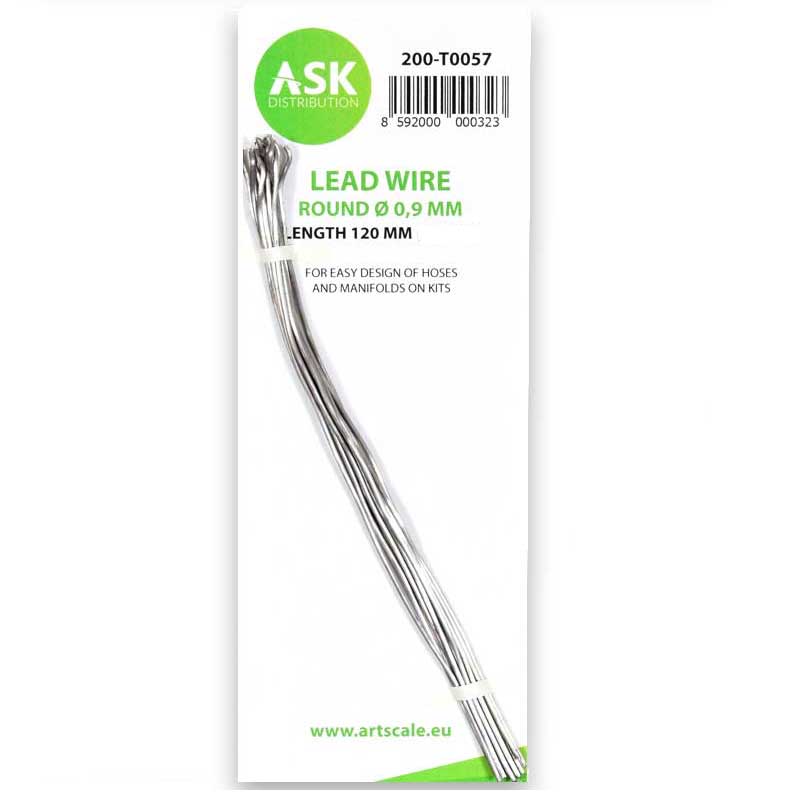Lead Wire - Round 0,9mm x 120mm ASK 200-T0057 Lead Wire - Round 0,9mm x 120mm ASK 200-T0057