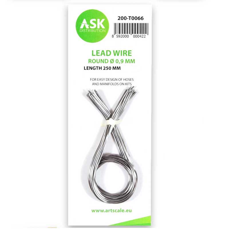 Lead Wire - Round 0,9mm x 250mm ASK 200-T0066 Lead Wire - Round 0,9mm x 250mm ASK 200-T0066